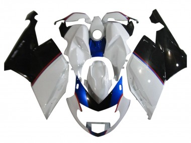 Billige Weiß Blau Glänzendes Schwarz 2005-2010 BMW K1200S Motorrad Verkleidung