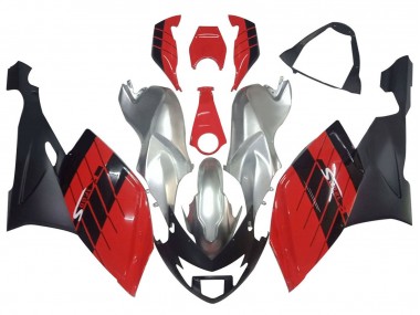 Billige Silber Rot Schwarz 2005-2010 BMW K1200S Motorrad Verkleidung