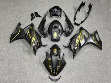 Billige Gold Schwarz Carbonfaser 2023-2024 BMW S1000RR Motorrad Verkleidung