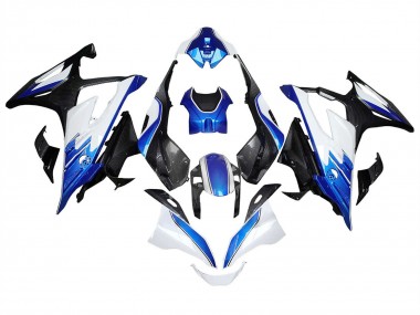 Billige Weiß Blau Schwarz Carbonfaser 2023-2024 BMW S1000RR Motorrad Verkleidung