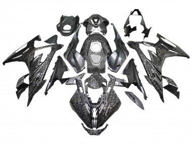 Billige Schwarz Geschmiedet Carbonfaser 2023-2024 BMW S1000RR Motorrad Verkleidung