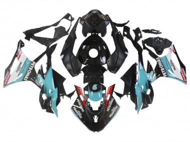 Billige Hellblau Matt Schwarz Petronas 2023-2024 BMW S1000RR Motorrad Verkleidung