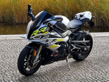 Billige Silber Gelb Carbonfaser 2023-2024 BMW S1000RR Motorrad Verkleidung