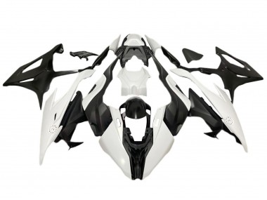 Billige Matt Schwarz Weiß 2019-2022 BMW S1000RR Motorrad Verkleidung