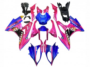 Billige Rosa Blau Gelb Hai 2017-2018 BMW S1000RR Motorrad Verkleidung