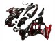 Billige Glänzendes Schwarz Rot Flamme 2004-2006 Suzuki GSX600F/GSX750F Motorrad Verkleidung