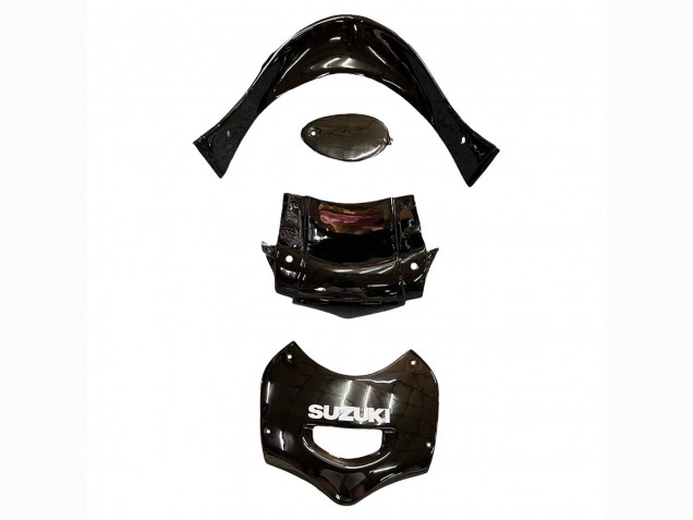 Billige Glänzendes Schwarz Rot Flamme 2004-2006 Suzuki GSX600F/GSX750F Motorrad Verkleidung