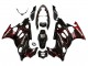 Billige Glänzendes Schwarz Rot Flamme 2004-2006 Suzuki GSX600F/GSX750F Motorrad Verkleidung