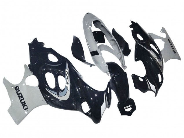 Billige Glänzendes Schwarz Grau 2004-2006 Suzuki GSX600F/GSX750F Motorrad Verkleidung