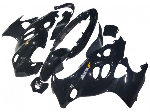 Billige Glänzendes Schwarz 2004-2006 Suzuki GSX600F/GSX750F Motorrad Verkleidung