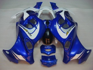 Billige Blau Weiß 2004-2006 Suzuki GSX600F/GSX750F Motorrad Verkleidung