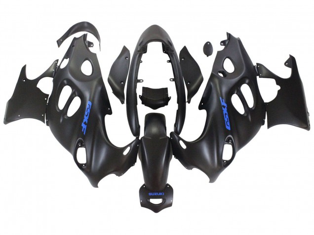Billige Matt Schwarz mit Blau Logo 2004-2006 Suzuki GSX600F/GSX750F Motorrad Verkleidung