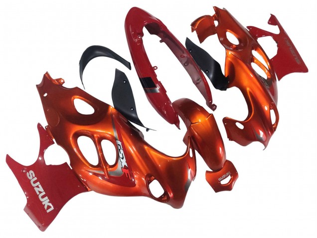 Billige Burnt Orange Weiß Logo 2004-2006 Suzuki GSX600F/GSX750F Motorrad Verkleidung