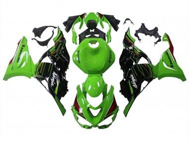 Billige Grün Schwarz 2023-2025 Kawasaki ZX6R Motorrad Verkleidung