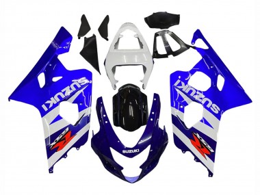 Billige Weiß Blau Schwarz Rot 2004-2005 Suzuki GSXR 600 / GSXR 750 Motorrad Verkleidung Kit