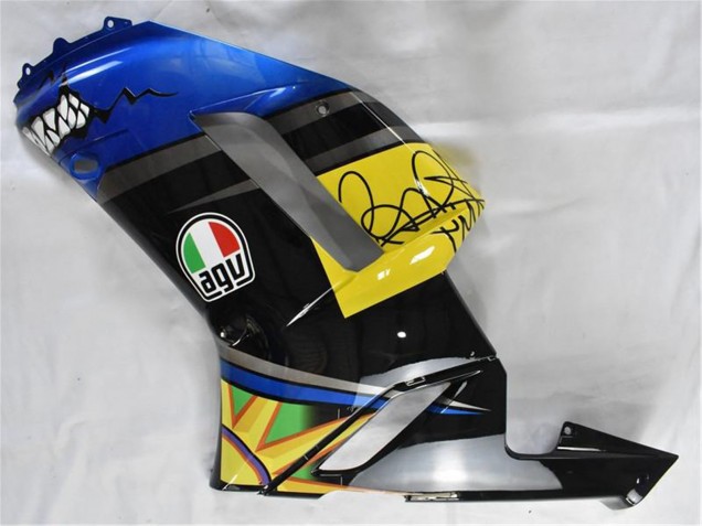 Billige Kawasaki ZX6R Motorrad Verkleidung 2007-2008 - Blau Hai
