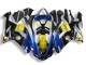 Billige Kawasaki ZX6R Motorrad Verkleidung 2007-2008 - Blau Hai