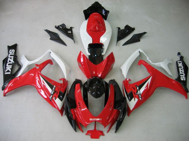 Billige Weiß Rot Glänzendes Schwarz 2006-2007 Suzuki GSXR 600 / GSXR 750 Motorrad Verkleidung