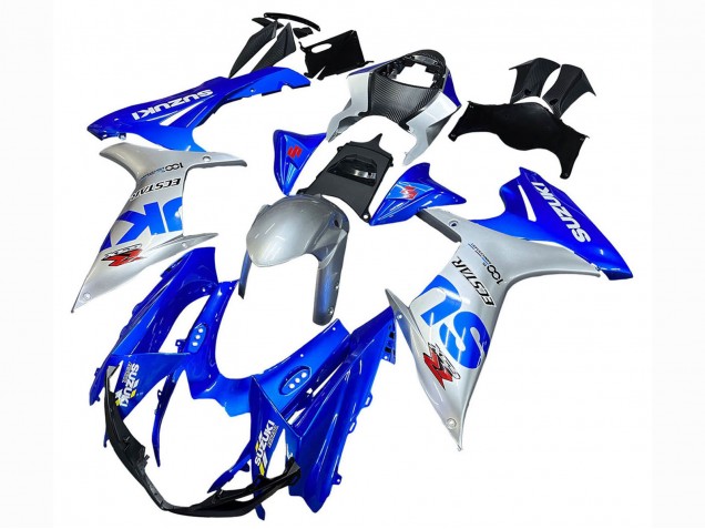 Billige Blau Silber Ecstar 2011-2024 Suzuki GSXR 600 / GSXR 750 Motorrad Verkleidung