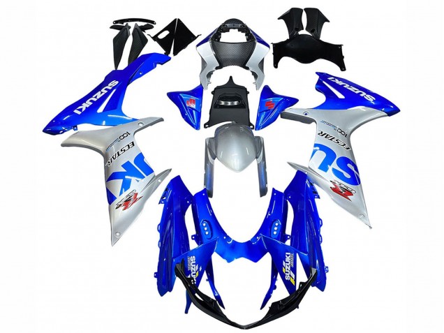 Billige Blau Silber Ecstar 2011-2024 Suzuki GSXR 600 / GSXR 750 Motorrad Verkleidung