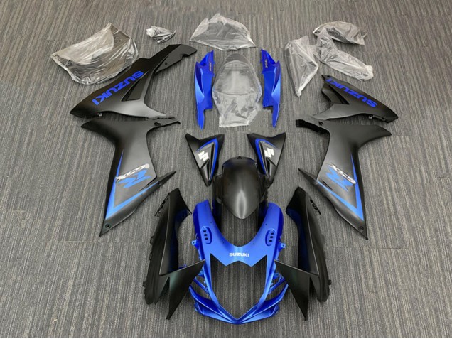 Billige Blau Matt Schwarz 2011-2024 Suzuki GSXR 600 / GSXR 750 Motorrad Verkleidung Kit