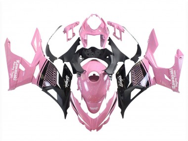 Billige Rosa Matt Schwarz Bienenwabe 2018-2024 Kawasaki Ninja 400 Motorrad Verkleidung