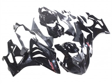 Billige Glänzendes Schwarz 2009-2014 BMW S1000RR Motorrad Verkleidung