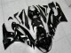 Billige Kawasaki ZX6R Motorrad Verkleidung 2009-2012 - Glanzendes Schwarz Weiss Ninja