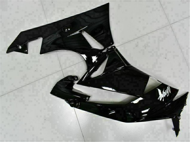 Billige Kawasaki ZX6R Motorrad Verkleidung 2009-2012 - Glanzendes Schwarz Weiss Ninja