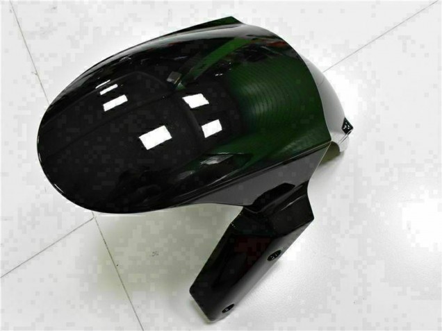 Billige Kawasaki ZX6R Motorrad Verkleidung 2009-2012 - Glanzendes Schwarz Weiss Ninja