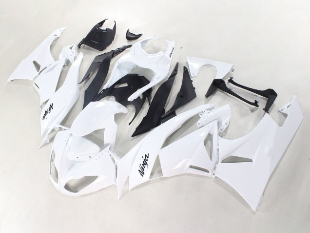 Billige Weiß Schwarz Ninja 2009-2012 Kawasaki ZX6R Motorrad Verkleidung