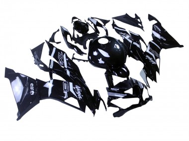 Billige Glänzendes Schwarz Weiß 2019-2022 Kawasaki ZX6R Motorrad Verkleidung