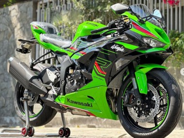 Billige Grün Glänzendes Schwarz Rot 2019-2022 Kawasaki ZX6R Motorrad Verkleidung
