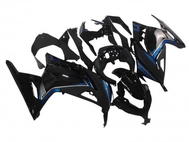 Billige Glänzendes Schwarz Blau 2013-2024 Kawasaki EX300 Motorrad Verkleidung