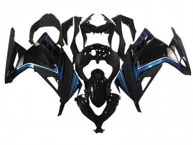 Billige Glänzendes Schwarz Blau 2013-2024 Kawasaki EX300 Motorrad Verkleidung