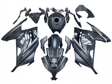Billige Matt Schwarz Weiß Elf Schnee 2013-2024 Kawasaki EX300 Motorrad Verkleidung