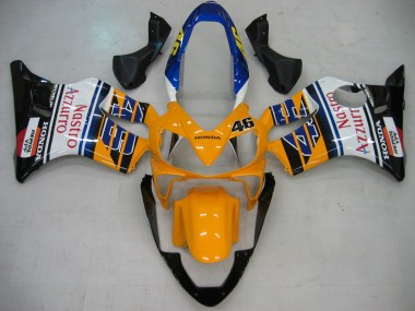Billige Gelb Blau Weiß Schwarz Nastro Azzurro 2004-2007 Honda CBR600 F4i Motorrad Verkleidung
