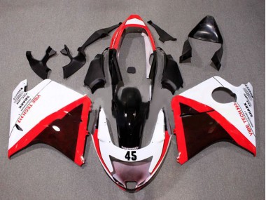Billige Weiß Rot Glänzendes Schwarz 1996-2007 Honda CBR1100XX Blackbird Motorrad Verkleidung
