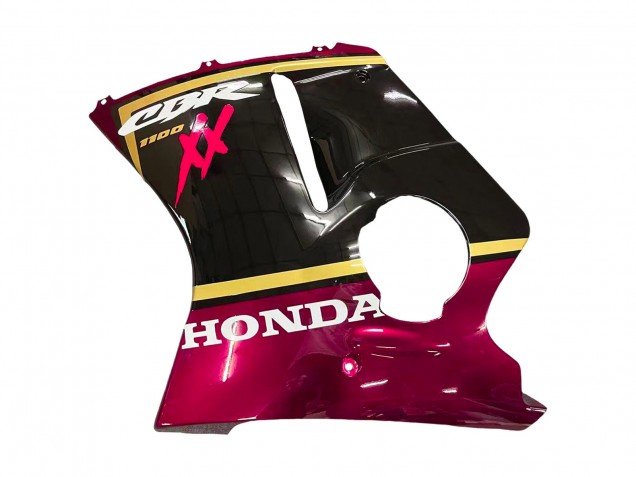 Billige Glänzendes Schwarz Rot Gelb 1996-2007 Honda CBR1100XX Blackbird Motorrad Verkleidung