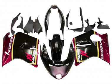 Billige Glänzendes Schwarz Rot Gelb 1996-2007 Honda CBR1100XX Blackbird Motorrad Verkleidung