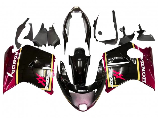 Billige Glänzendes Schwarz Rot Gelb 1996-2007 Honda CBR1100XX Blackbird Motorrad Verkleidung