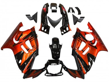 Billige Orange Glänzendes Schwarz 1995-1996 Honda CBR600 F3 Motorrad Verkleidung