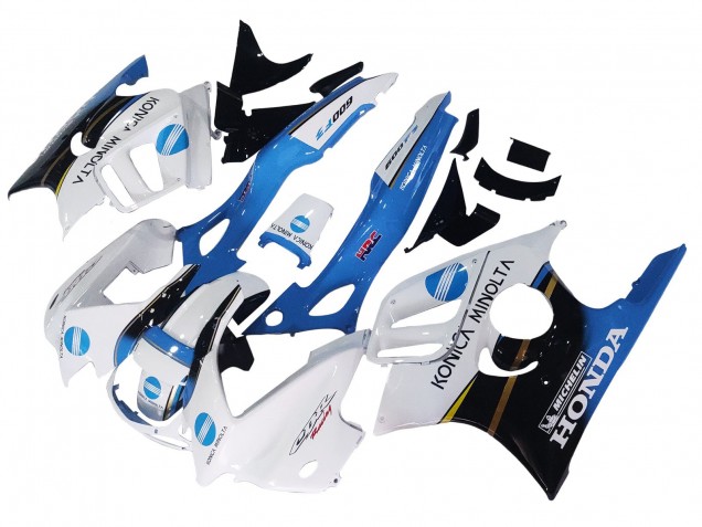 Billige Weiß Blau Glänzendes Schwarz 1997-1998 Honda CBR600 F3 Motorrad Verkleidung