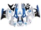 Billige Weiß Blau Glänzendes Schwarz 1997-1998 Honda CBR600 F3 Motorrad Verkleidung