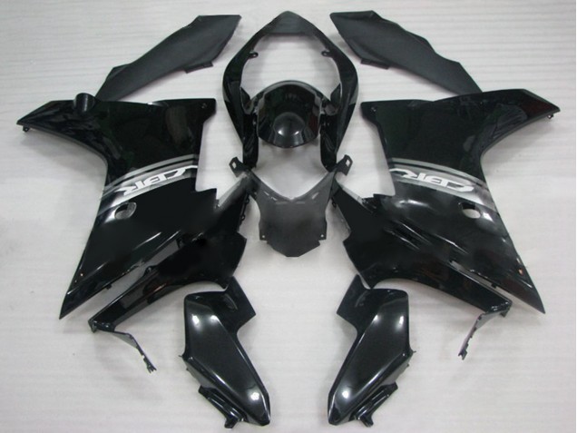 Billige Glänzendes Schwarz 2011-2013 Honda CBR600F Motorrad Verkleidung