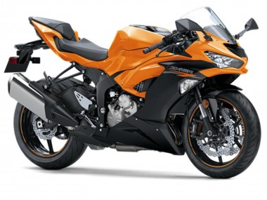 Billige Orange Schwarz 2019-2022 Kawasaki ZX6R Motorrad Verkleidung