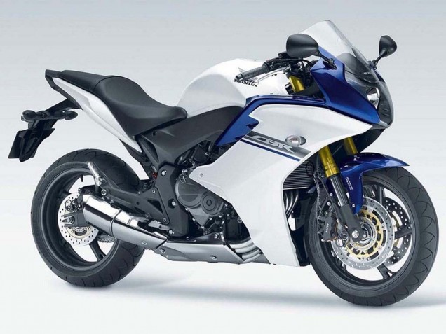 Billige Weiß Blau 2011-2013 Honda CBR600F Motorrad Verkleidung