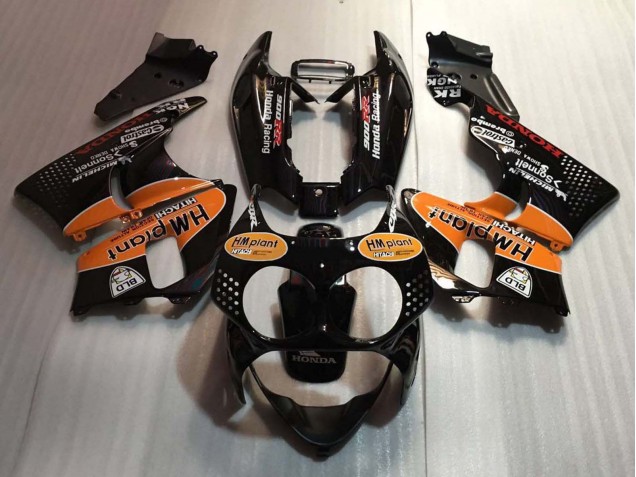 Billige Glänzendes Schwarz Orange Hm Plant 1992-1993 Honda CBR900RR 893 Motorrad Verkleidung