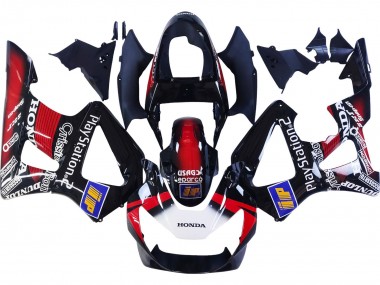 Billige Rot Weiß Glänzendes Schwarz PlayStation 2 2000-2001 Honda CBR900RR 929 Motorrad Verkleidung