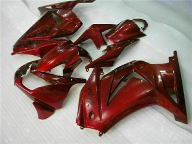 Billige Kawasaki EX250 Motorrad Verkleidung 2008-2012 - Kastanienbraun Rot